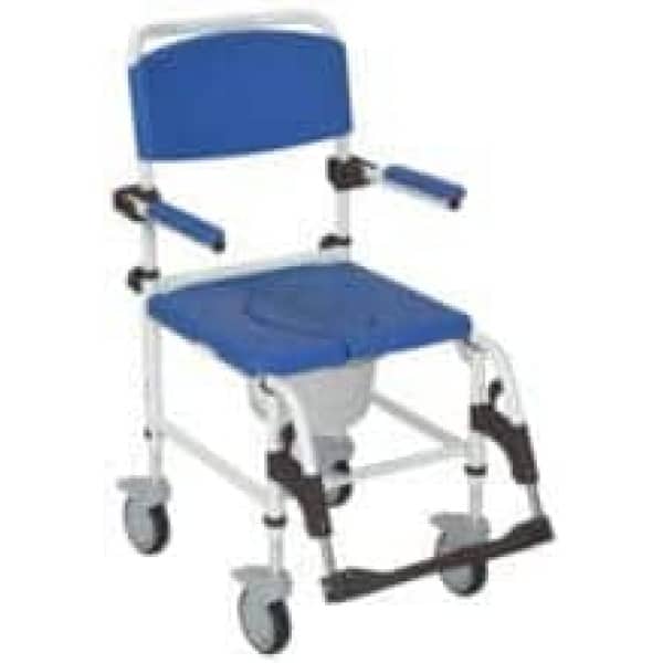 Aluminum Rehab Shower Commode Chair