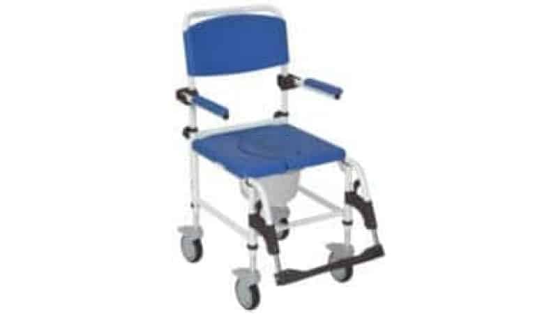 Aluminum Rehab Shower Commode Chair