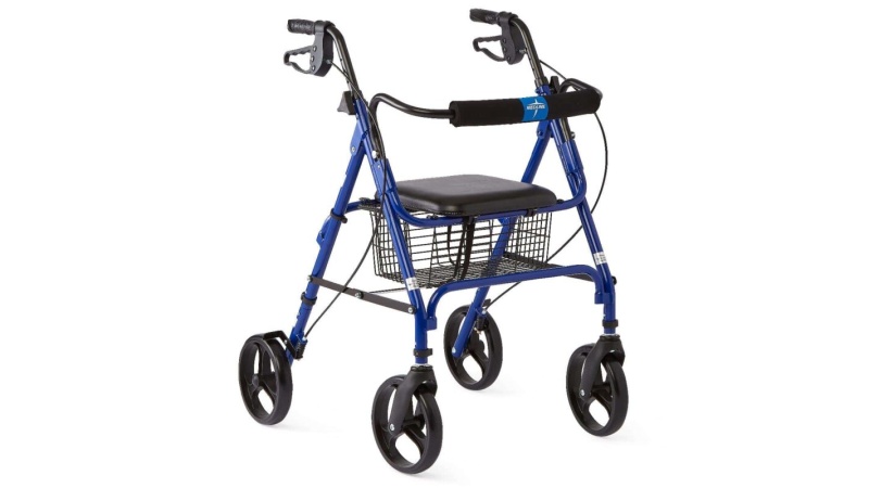 WALKER/ROLLATOR,MEDLINE,BLUE,FOLDING