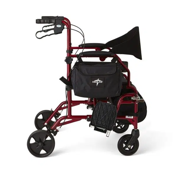 TRANSLATOR,ROLLATOR/TRANSPORT CHAIR,RED