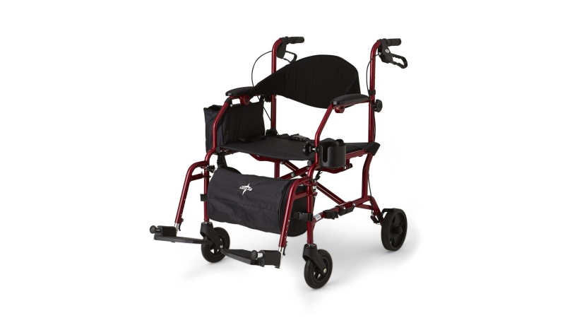 TRANSLATOR,ROLLATOR/TRANSPORT CHAIR,RED