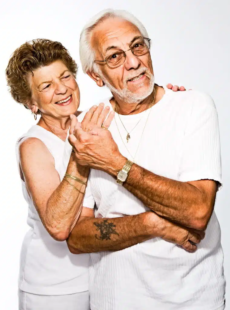 lady and man holding hands