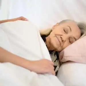 woman in bed