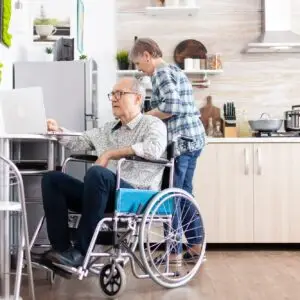 man on wheelchair