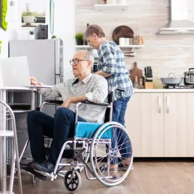 man on wheelchair