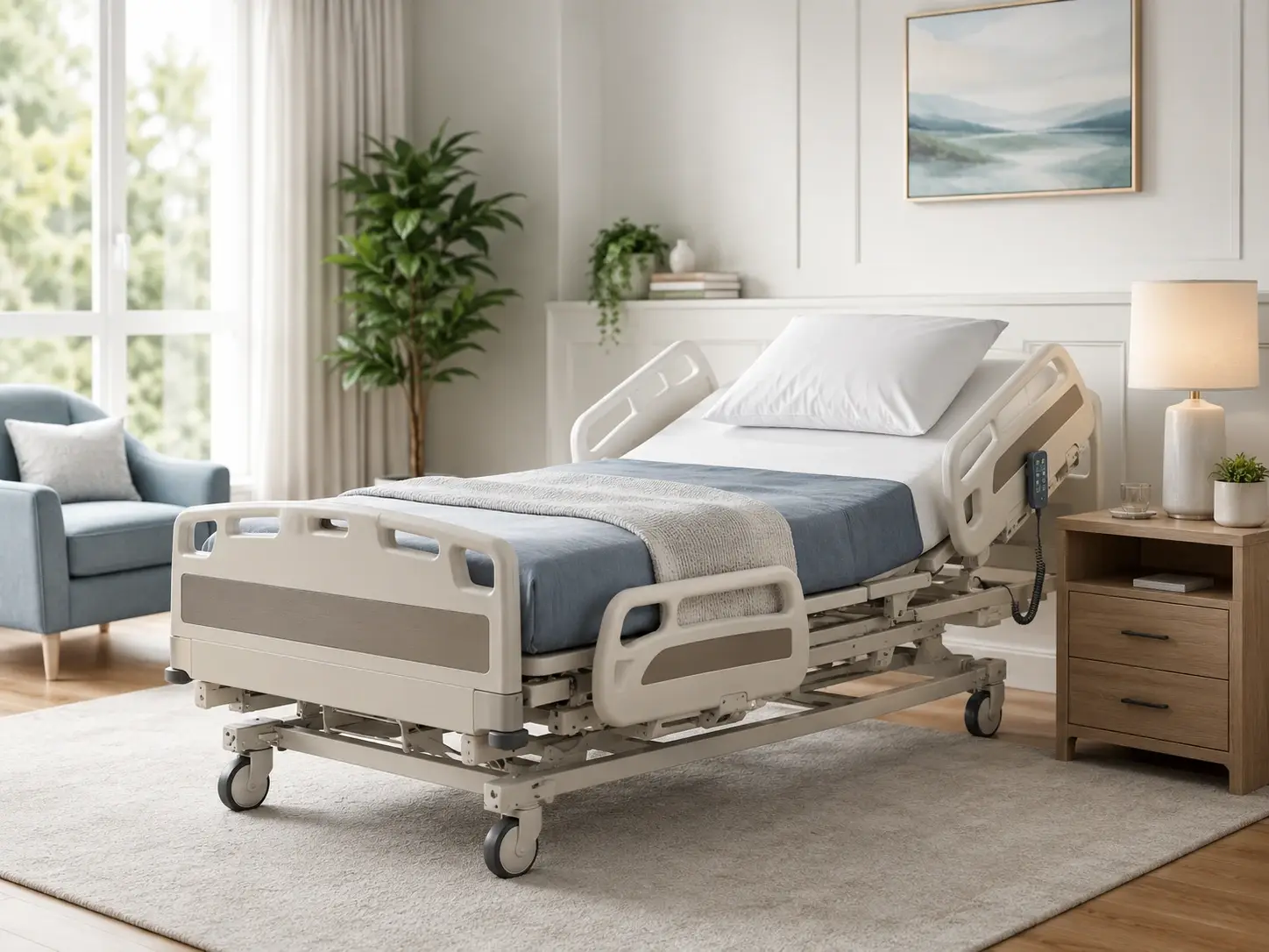 Hospital bed rental for home care and recovery