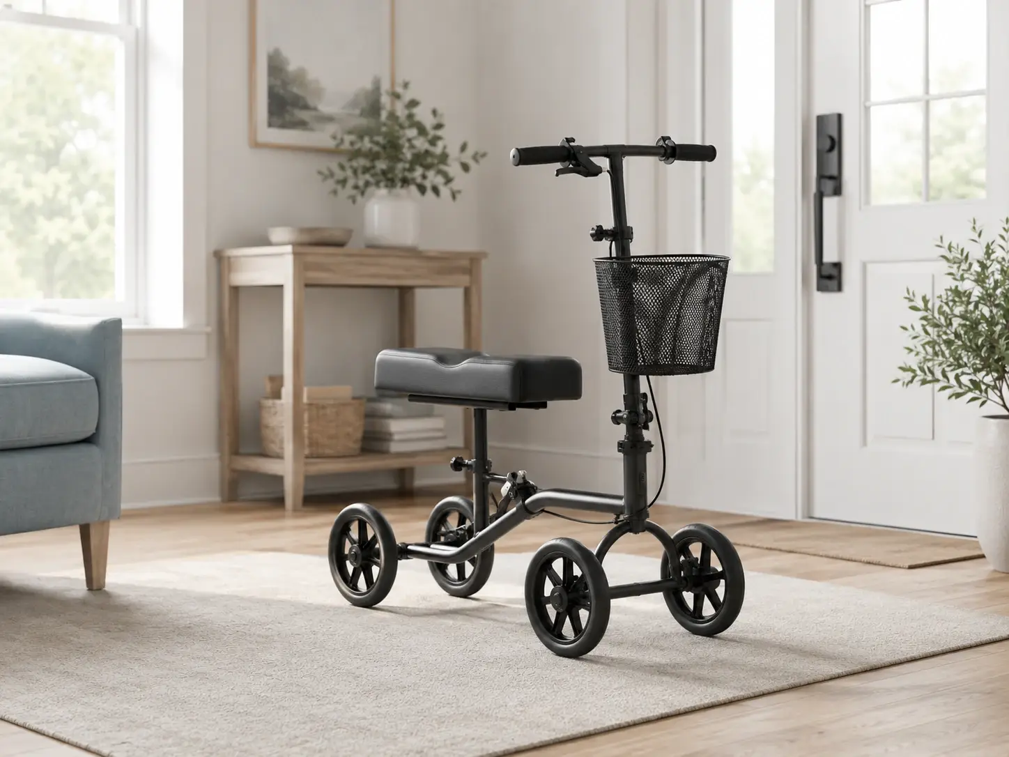 Knee scooter rental for foot ankle and lower leg recovery