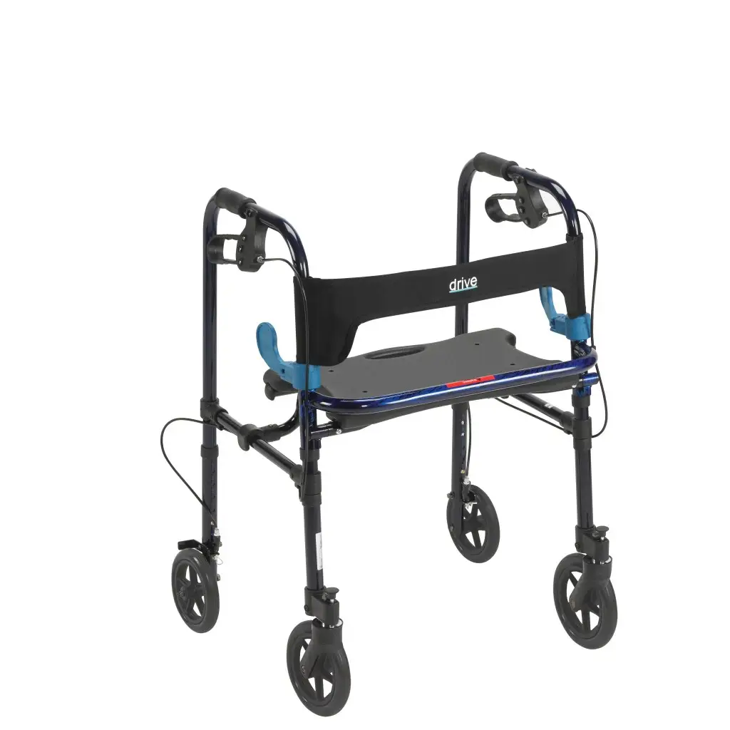 Aluminum walker with seat