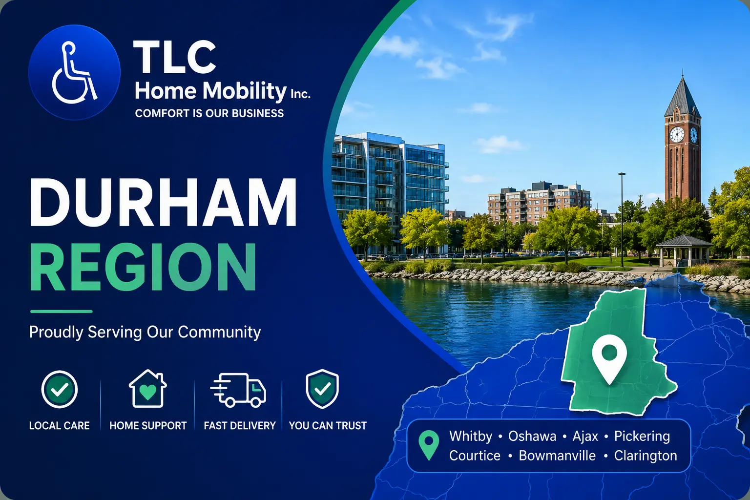 TLC service areas image for Durham Region