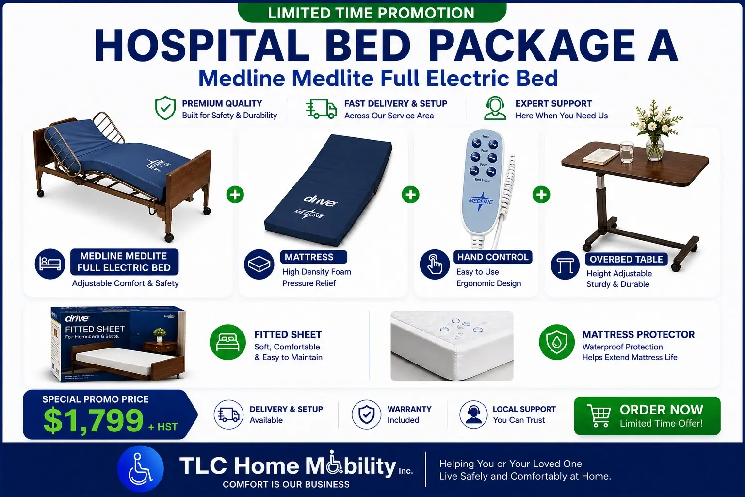 Medline hospital bed package promotion