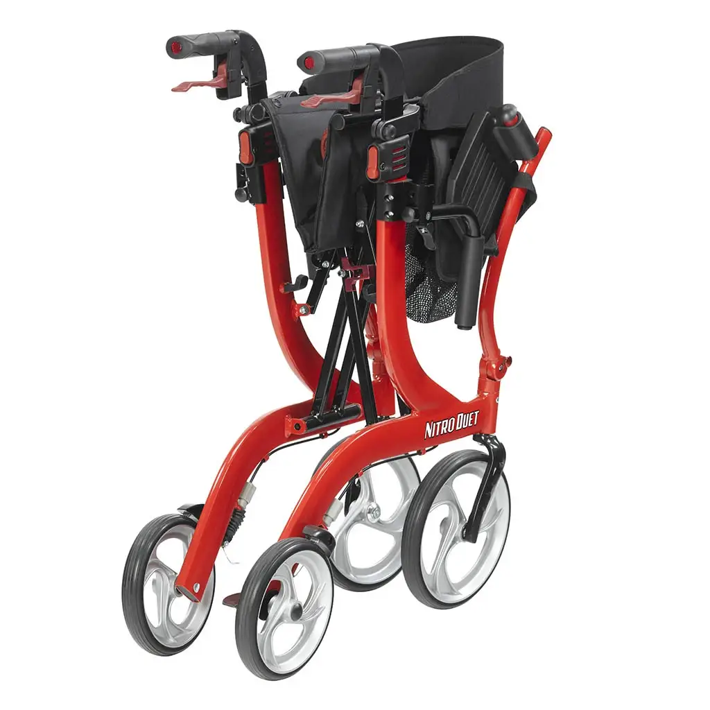Rollator transport chair combination