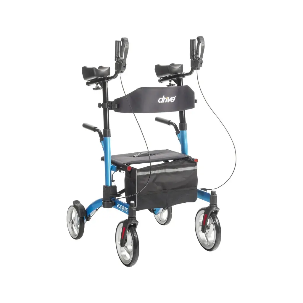 Upright walker with forearm support