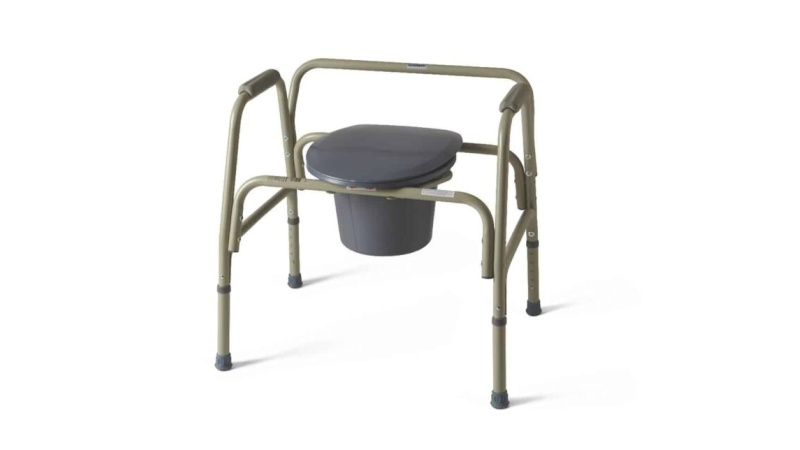 COMMODE,EXTRA WIDE,24" WIDE,650 LB CAP