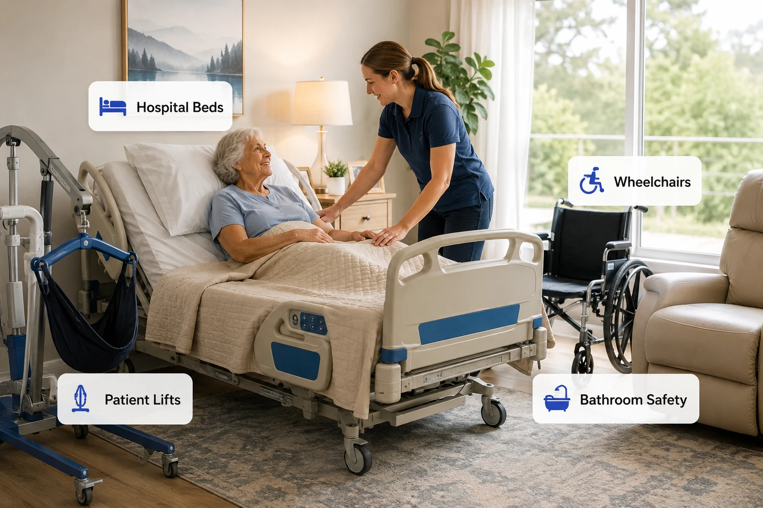 TLC Home Mobility equipment delivered and set up for safer recovery at home