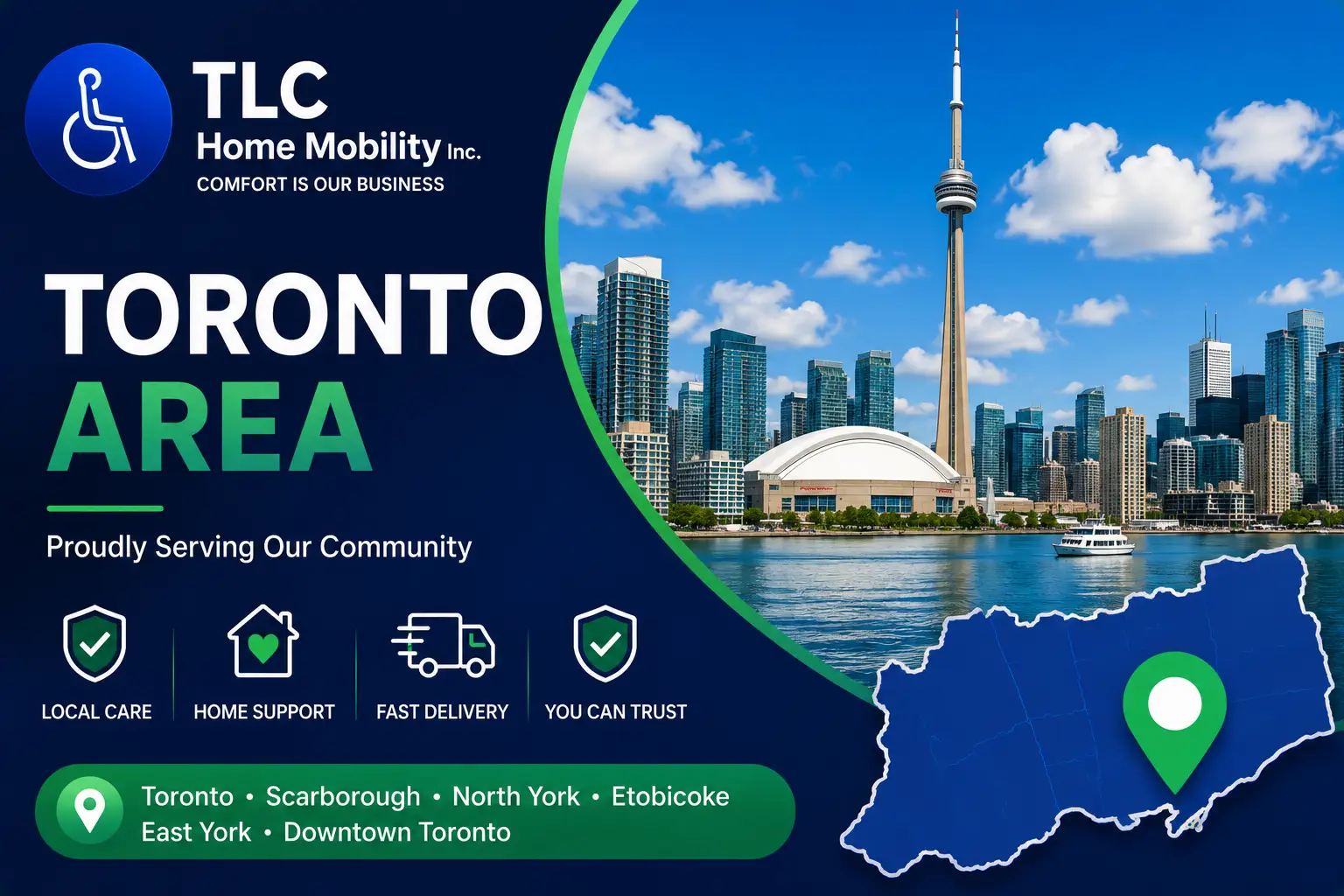 TLC service areas image for Toronto Area